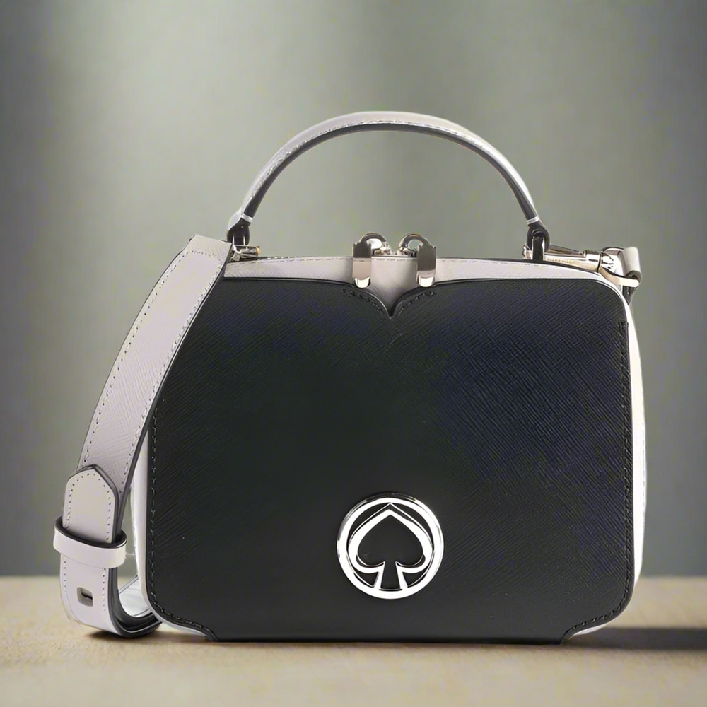 Kate Spade Vanity Mini Black Leather Colorblock Crossbody